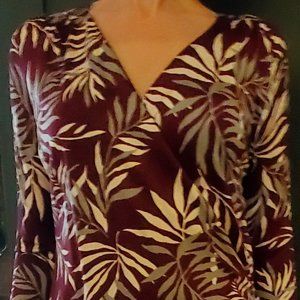 HOLT RENFREW SILK FAUX WRAP DRESS